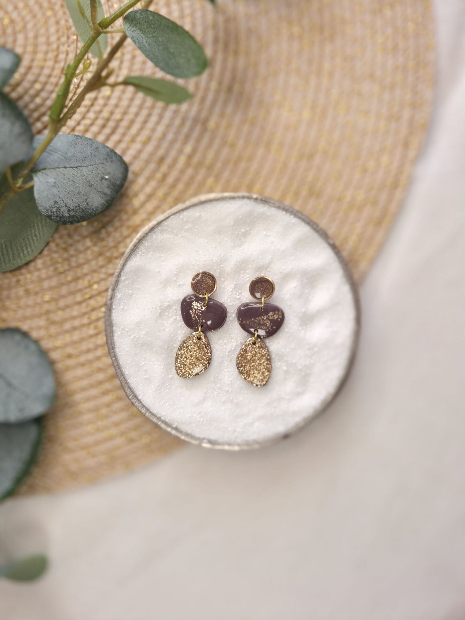 Fay - chique bruine oorbellen