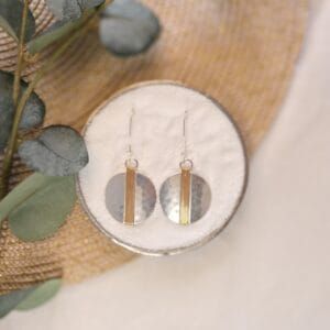 Holly - Ronde oorbellen met goud en zilver (2 varianten)